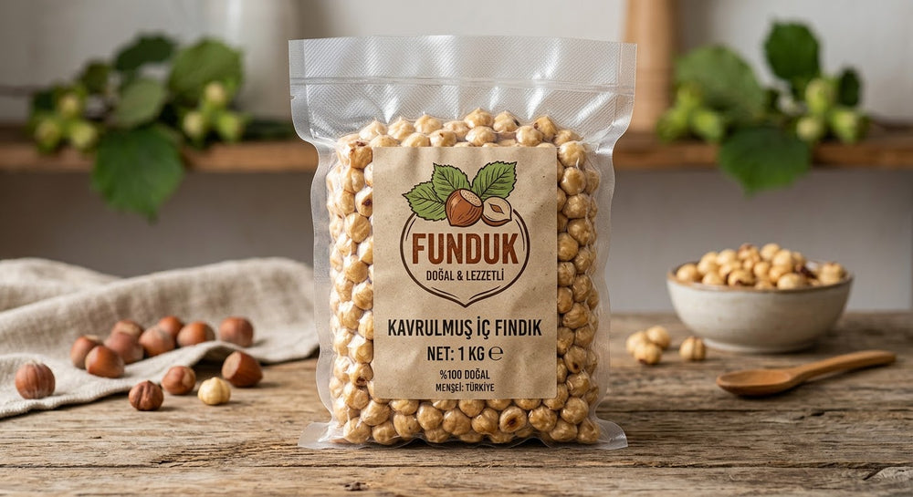 Yeni Mahsul Çifte Kavrulmuş İç Fındık - 1 kg (Vakumlu - Kilitli Ambalaj)